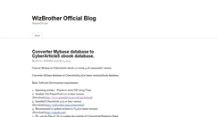Desktop Screenshot of blog.wizbrother.com